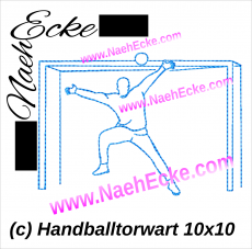 Stickdatei Handball Handballtorwart 1 10x10