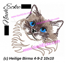 Stickdatei Heilige Birma 4-9-2 10x10