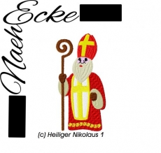 Stickdatei Heiliger St. Nikolaus 13x18 <br />