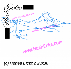 Stickdatei Hohes Licht 2 20x30 / 18x30