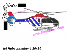 Stickdatei Hubschrauber 1 20x30 / 18x30