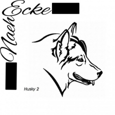 Stickdatei Husky Nr. 2 10x10 <br />