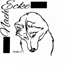 Stickdatei Husky Nr. 3 10x10