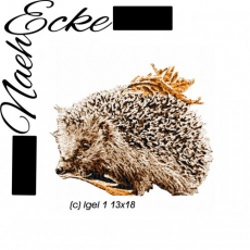 Stickdatei Igel 1 13x18 Photostitch <br />