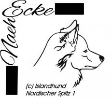 Datei Islandhund Nordischer Spitz 1 SVG / EPS <br />