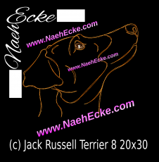 Stickdatei Jack Russell Terrier 8 20x30 / 20x28