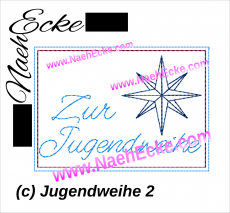 Stickdatei Jugendweihe 2 13x18 ITH