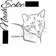 Stickdatei Katze 10 16x26 <br />