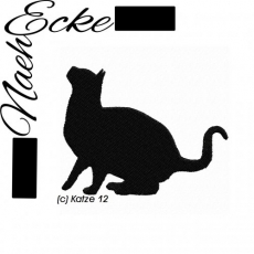 Stickdatei Katze Nr. 12 10x10 <br />