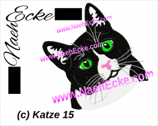 Stickdatei Katze 15 10x10