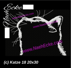 Stickdatei Katze 18 / Moonlightcat 20x30 / 20x28