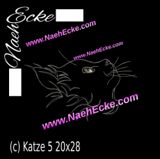 Stickdatei Katze 5 20x28