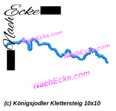 Stickdatei Königsjodler Klettersteig 10x10