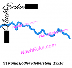 Stickdatei Königsjodler Klettersteig 13x18 / 14x20