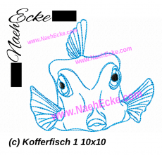 Stickdatei Kofferfisch 1 10x10