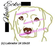 Stickdatei Labrador 14 10x10