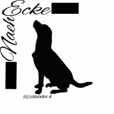 Stickdatei Labrador Nr. 4 13x18 <br />