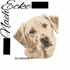 Stickdatei Labrador Nr. 9 13x18 PHOTOstitch <br />