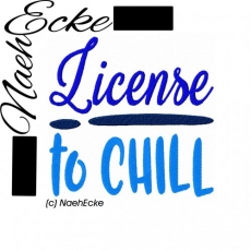 Stickdatei "License to Chill" 10x10 <br />