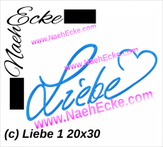 Stickdatei Liebe 1 20x30