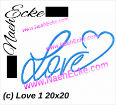 Stickdatei Love 20x20