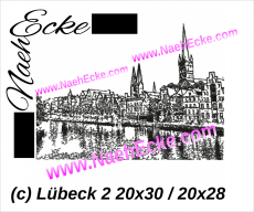 Stickdatei Lübeck 20x28 / 20x30 Scrib-Art