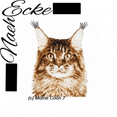 Stickdatei Katze Maine Coon 7 PHOTOstitch 13x18 <br />