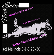 Stickdatei Malinois 8-1-3 20x30 / 20x36