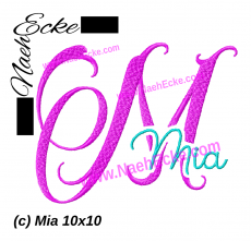 Stickdatei Mia 10x10