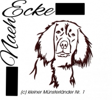 Stickdatei großer Münsterländer Nr. 1 10x10 <br />