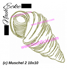 Stickdatei Muschel 2 10x10