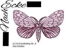 Stickdatei Schmetterling 4 Nachtfalter 13x18