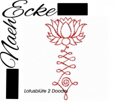 Stickdatei Yoga Lotusblüte Doodle 2 13x18