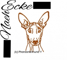 Stickdatei Pharaonenhund Nr. 1 10x10 <br />