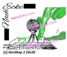 Stickdatei Nordkap 1 20x30 /  20x28