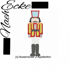 Stickdatei Nussknacker 2 Applikation 10x10 <br />