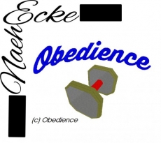 Stickdatei Obedience 1 10x10 <br />