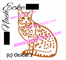 Stickdatei Ocicat 1 13 x 18