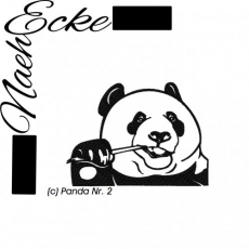 Stickdatei Pandabär 2 10x10