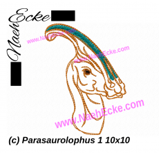 Stickdatei Parasaurolophus 1 10x10