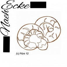 Stickdatei Pilze 12 Doodle 10x10