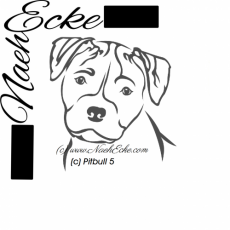 Stickdatei Pitbull Nr. 5 20x30 <br />