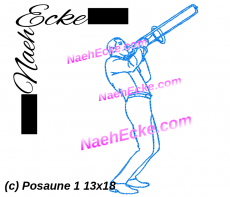 Stickdatei Posaune 1 13x18 / 14x20