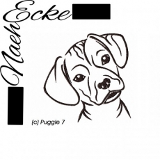 Stickdatei Puggle Nr. 7 10x10 <br />