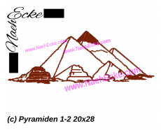 Stickdatei Pyramiden 1-2 20x28