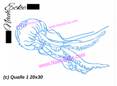 Stickdatei Qualle 1 20x30 / 20x36