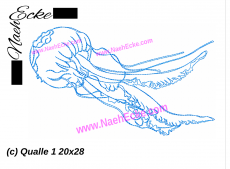 Stickdatei Qualle 1 20x28