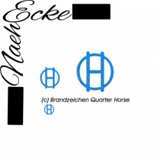 Stickdatei Brandzeichen Quarter Horse 10x10 <br />