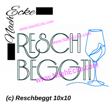 Stickdatei Reschbeggt! 10x10