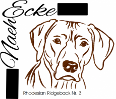 Stickdatei Rhodesian Ridgeback Nr. 3 10x10 <br />